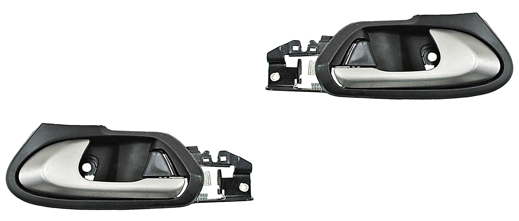 Par De Manijas Puerta Interior Delanteras Gris/Plata