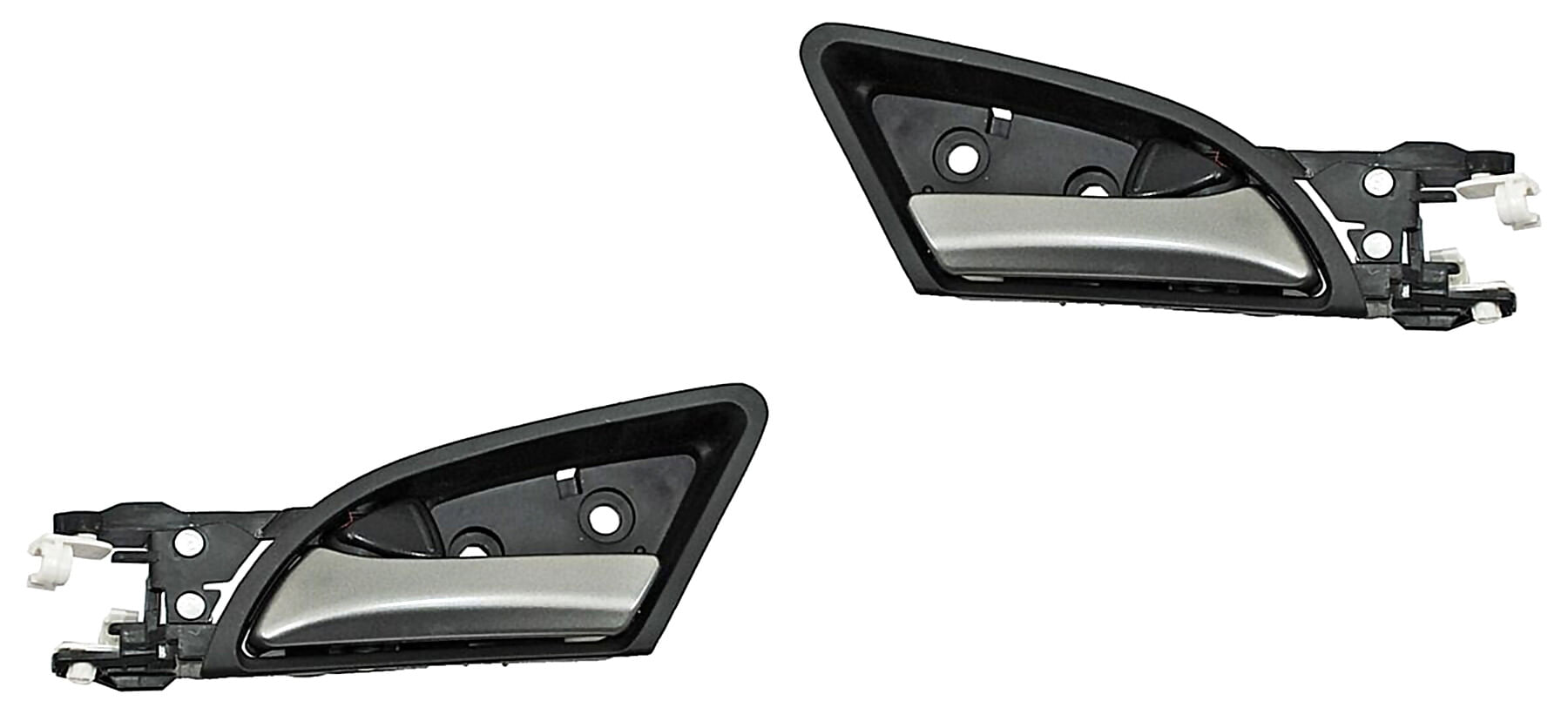 Par De Manijas Puerta Interior Delanteras O Traseras Gris/Plata