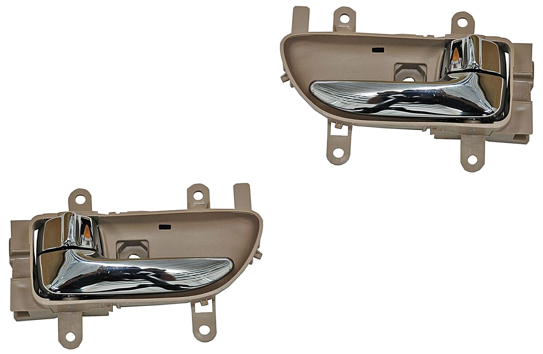 Par De Manijas Puerta Interior Delanteras O Traseras Beige/Cromo