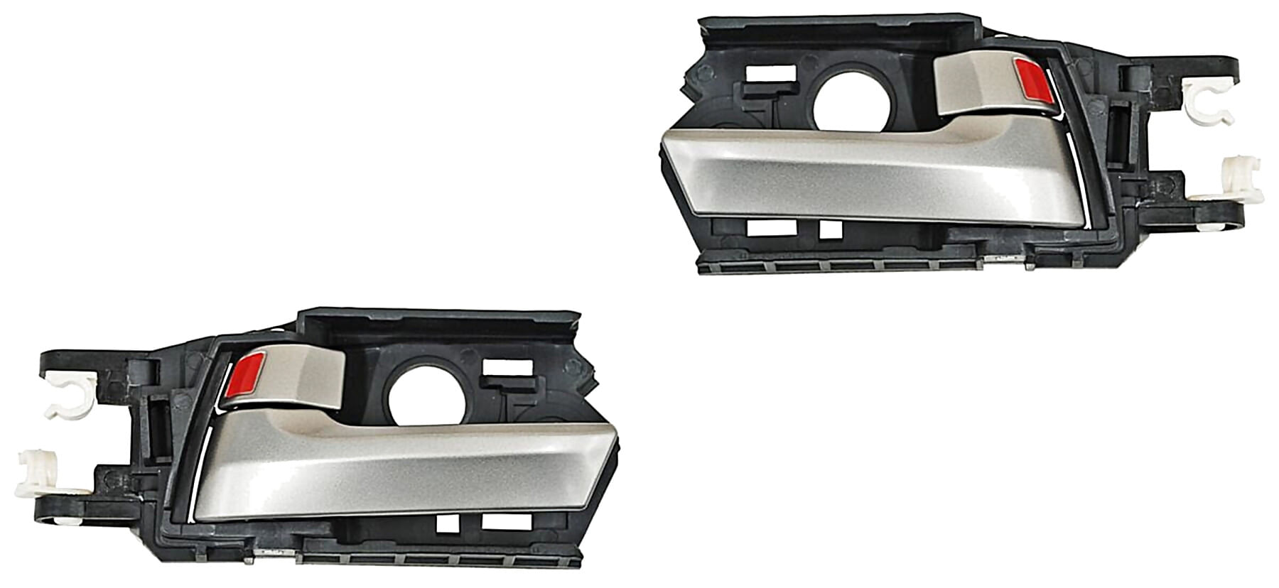 Par De Manijas Puerta Interior Delanteras O Traseras Plata