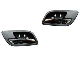 Par De Manijas Puerta Interior Traseras Negro/Cromo