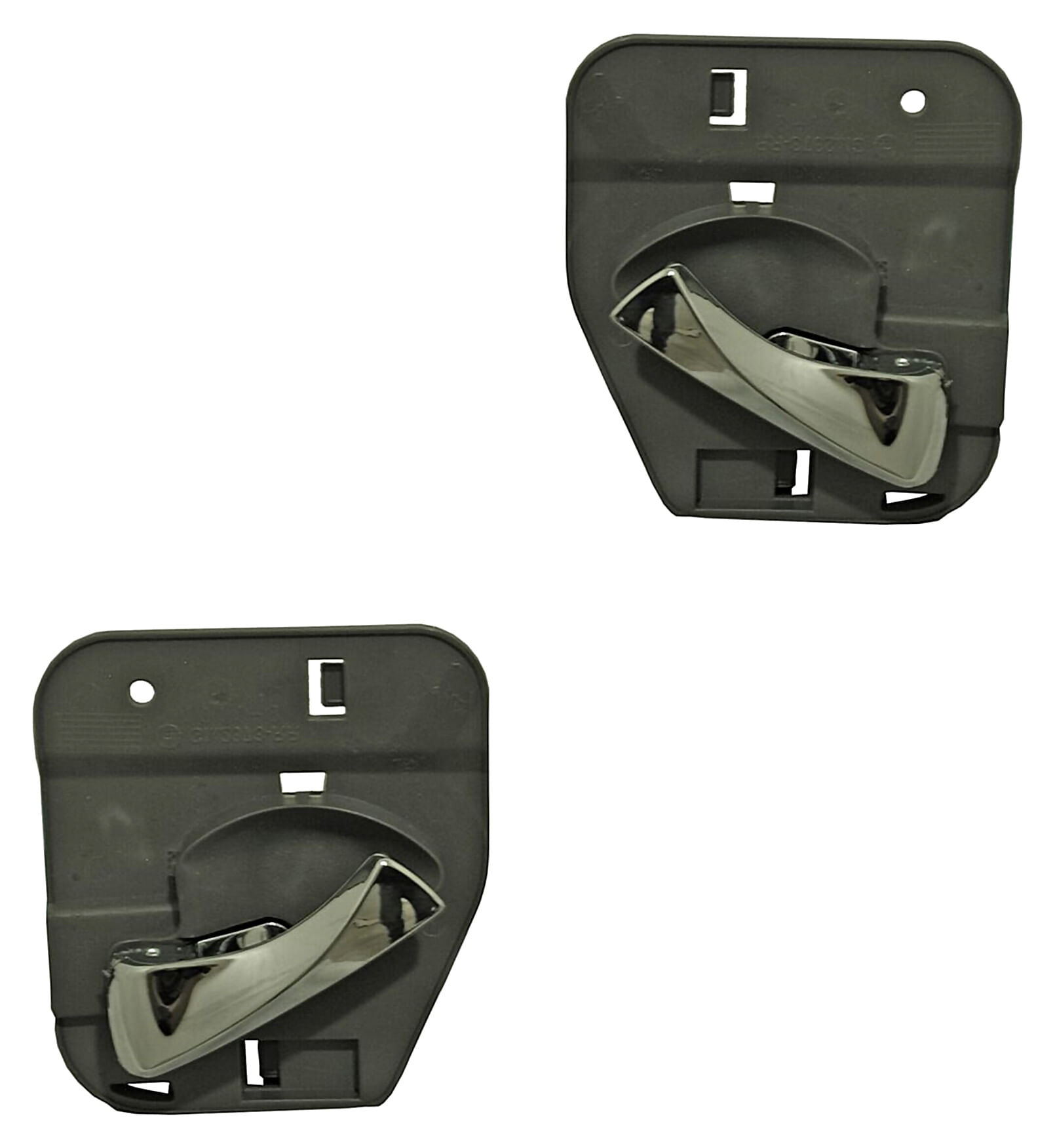 Par De Manijas Puerta Interior Traseras Gris/Cromo