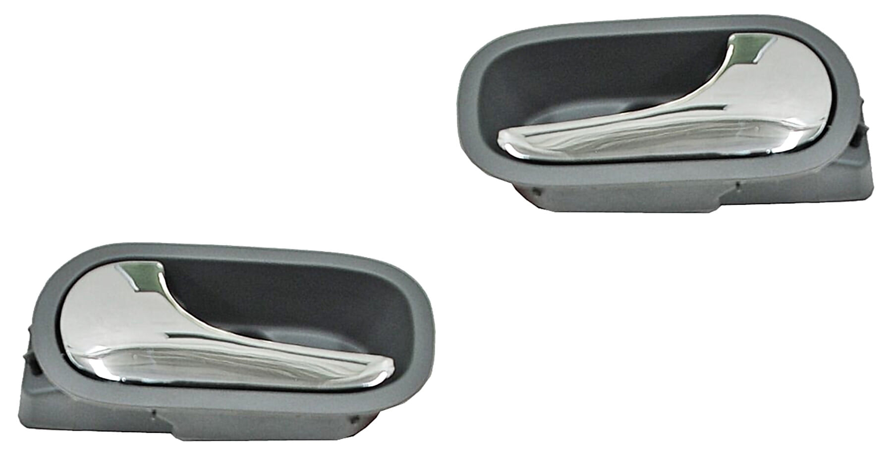 Par De Manijas Puerta Interior Traseras Gris/Cromo