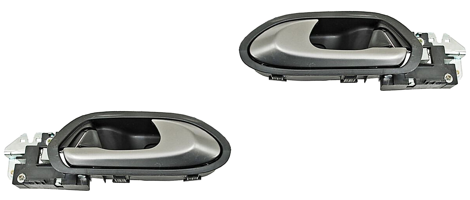 Par De Manijas Puerta Interior Traseras Gris/Plata