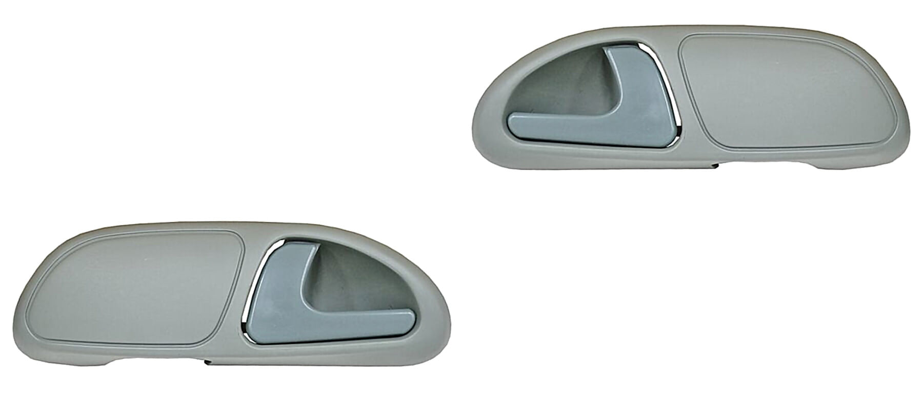 Par De Manijas Puerta Interior Traseras Con Base Gris