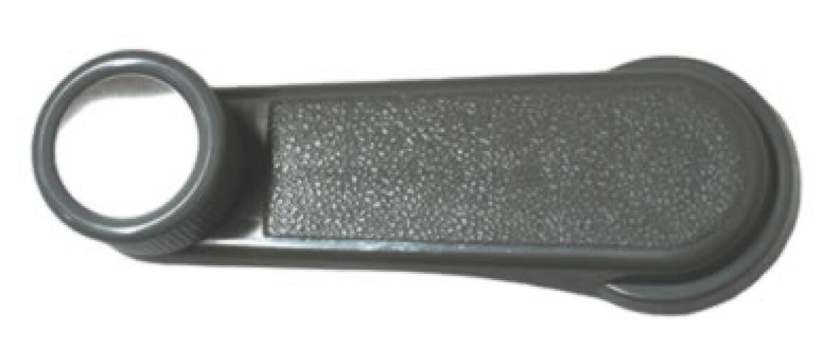 Manija Elevador Cristal Con Cromo Gris