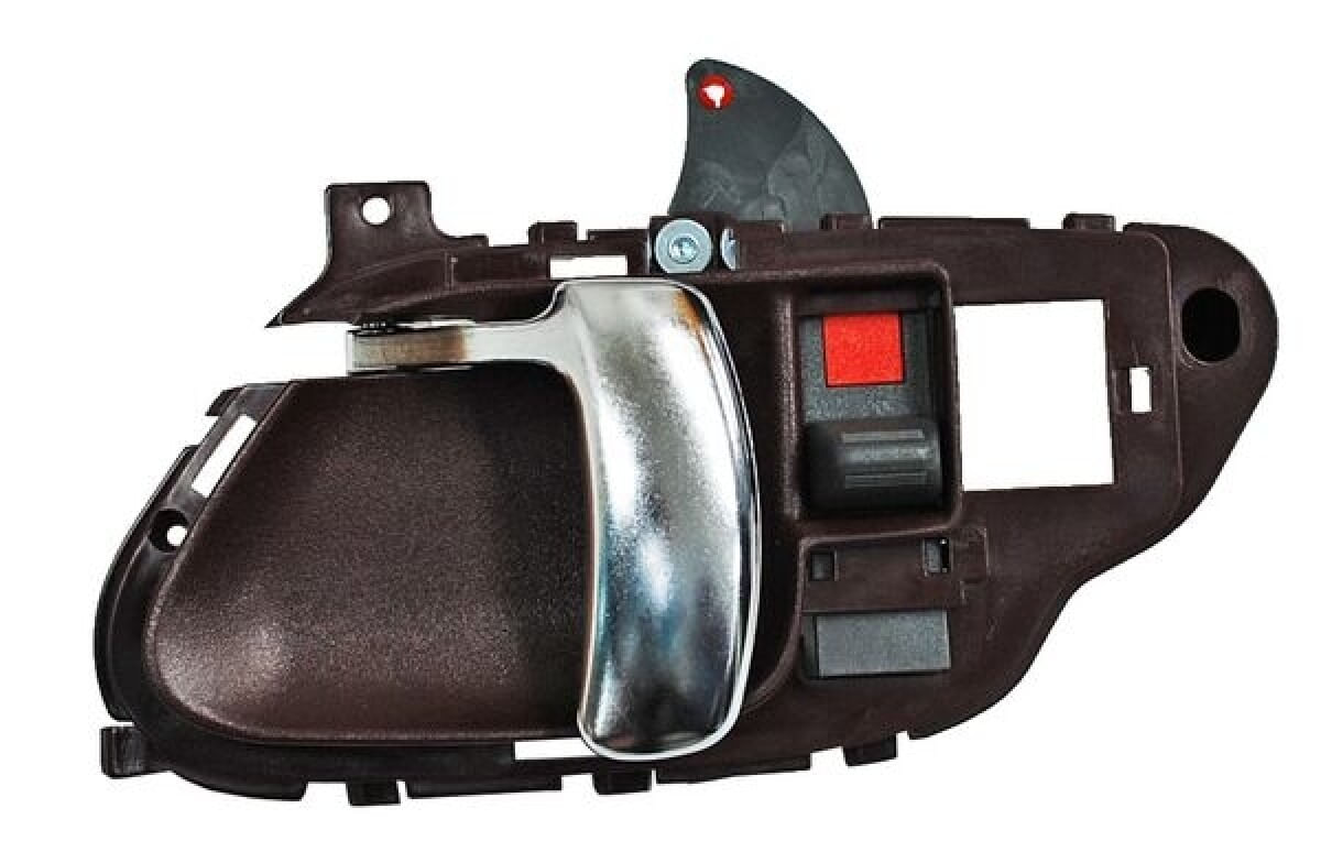 Manija Puerta Interior Rojo/Cromo Lado Conductor