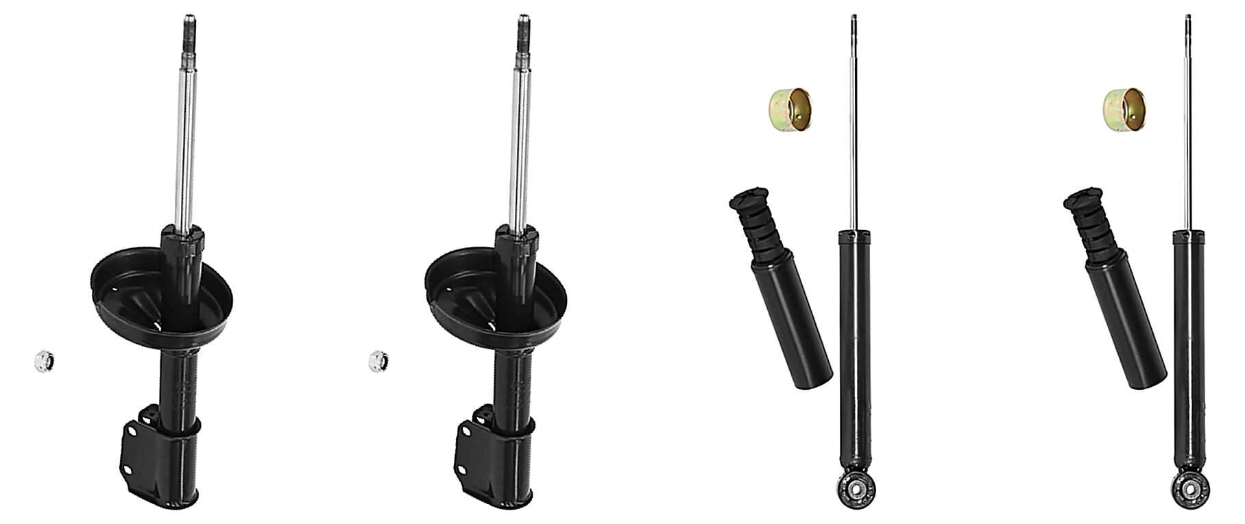 Kit De 4 Amortiguadores Hidráulicos