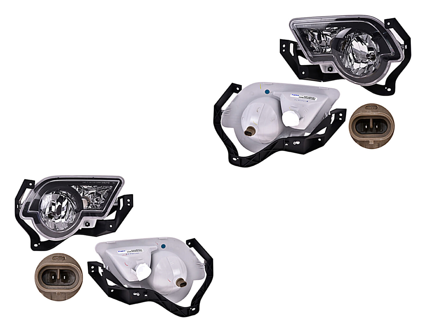 Par De Faros Para Niebla Con Base