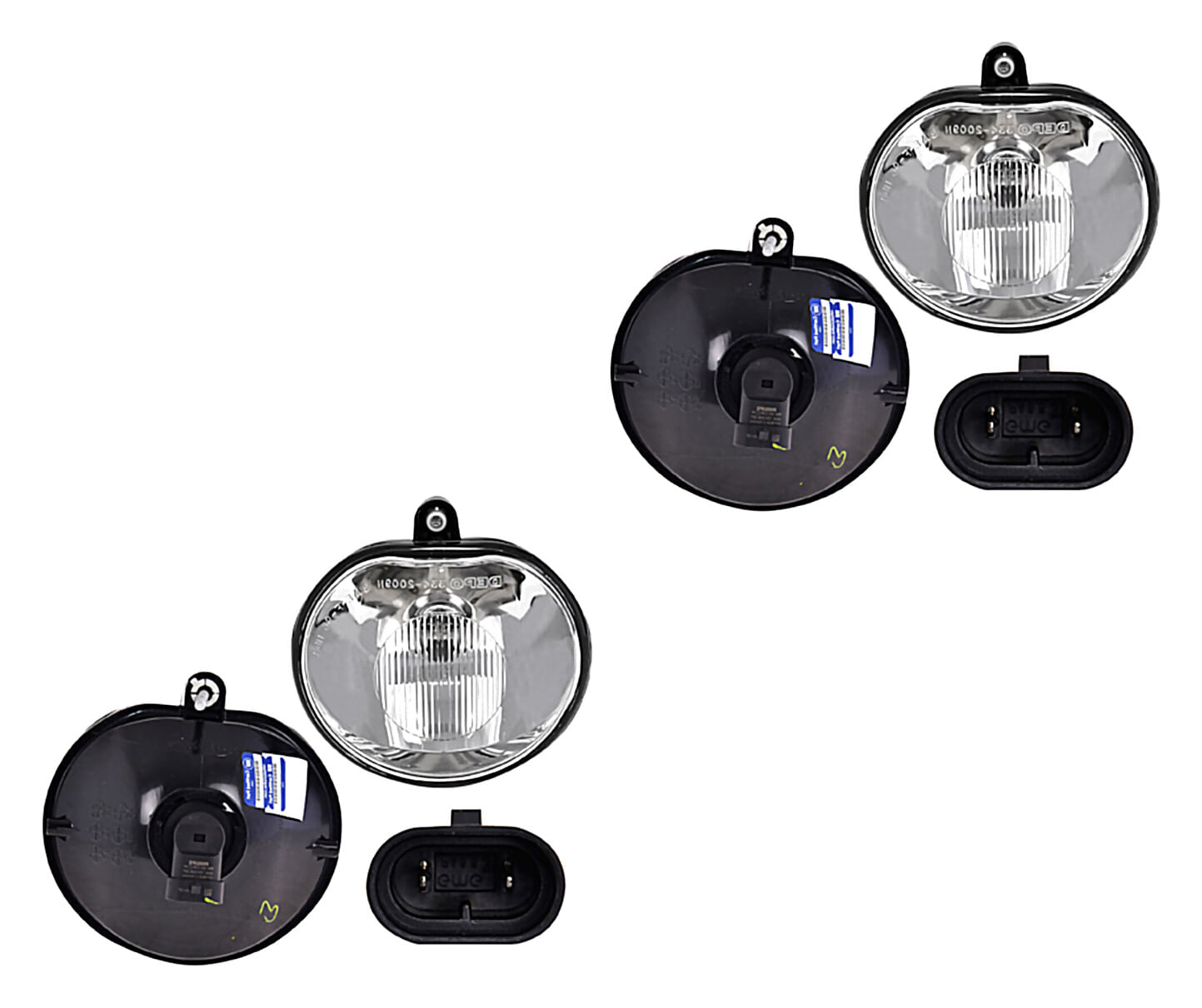 Par De Faros Para Niebla Sin Base