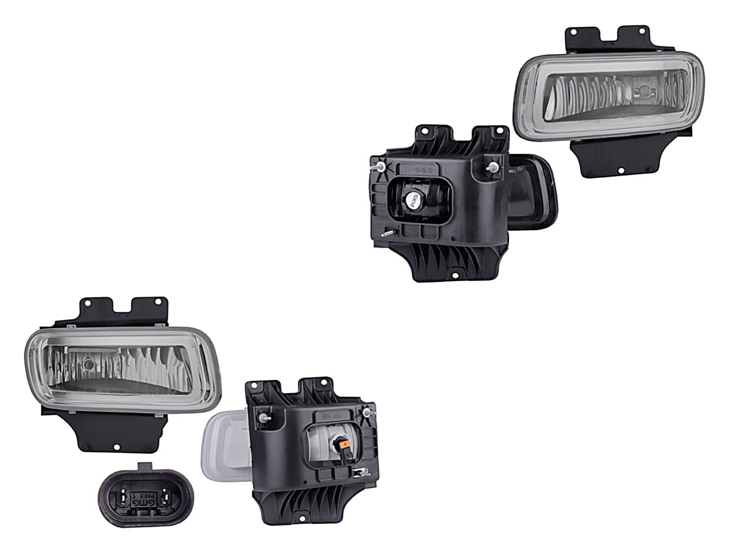 Par De Faros Para Niebla Rectangular Sin Foco
