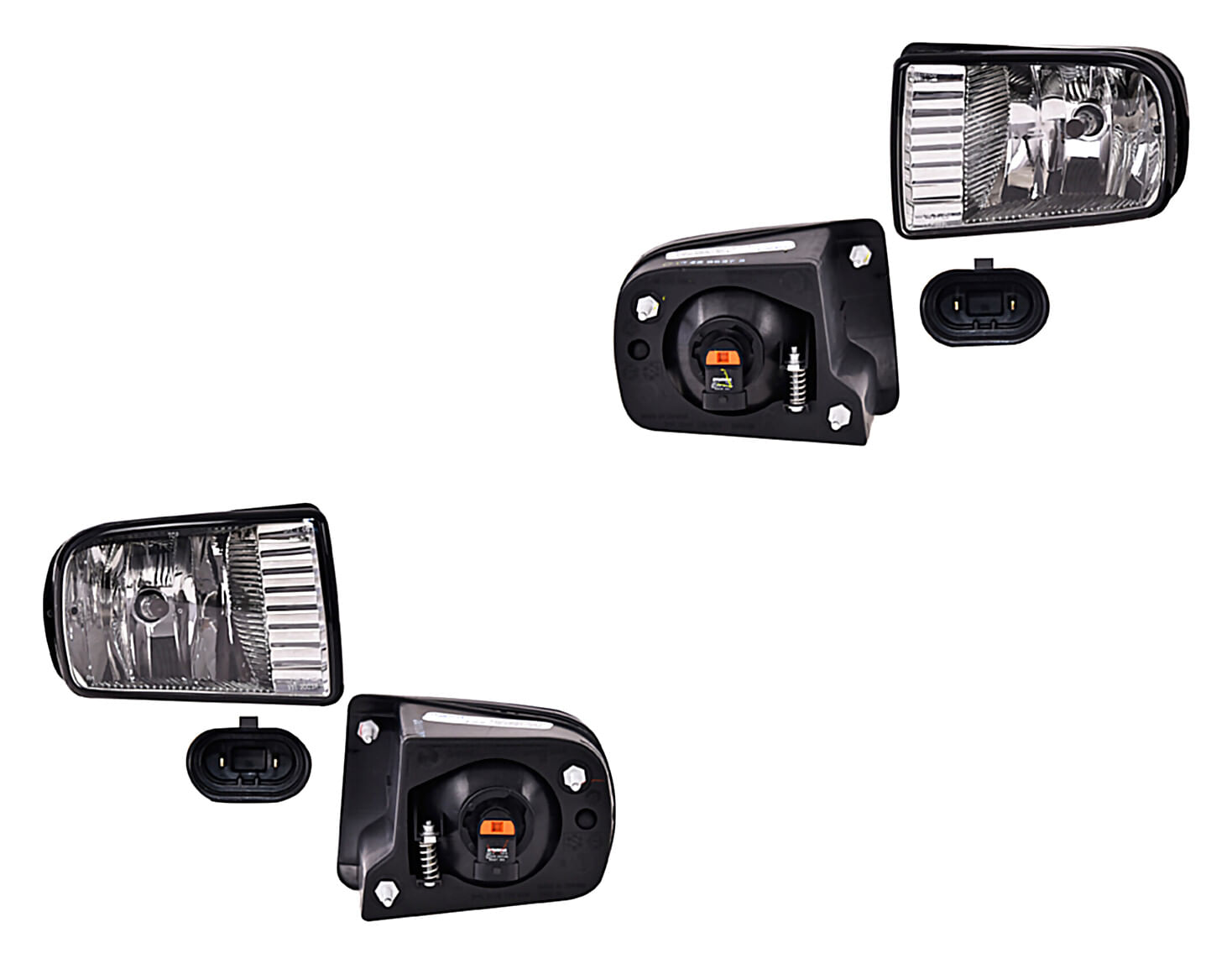 Par De Faros Para Niebla Con Base