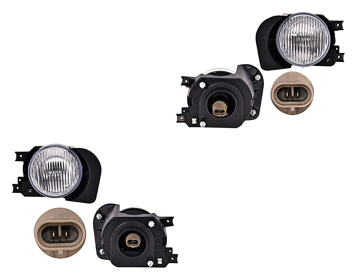 Par De Faros Para Niebla Con Base