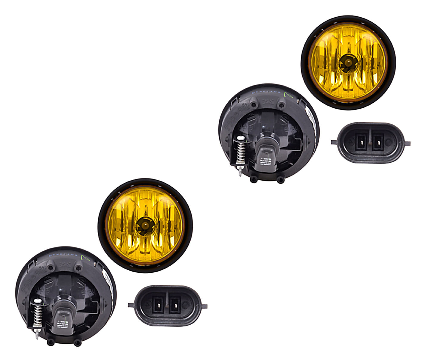 Par De Faros Para Niebla Mica Amarilla