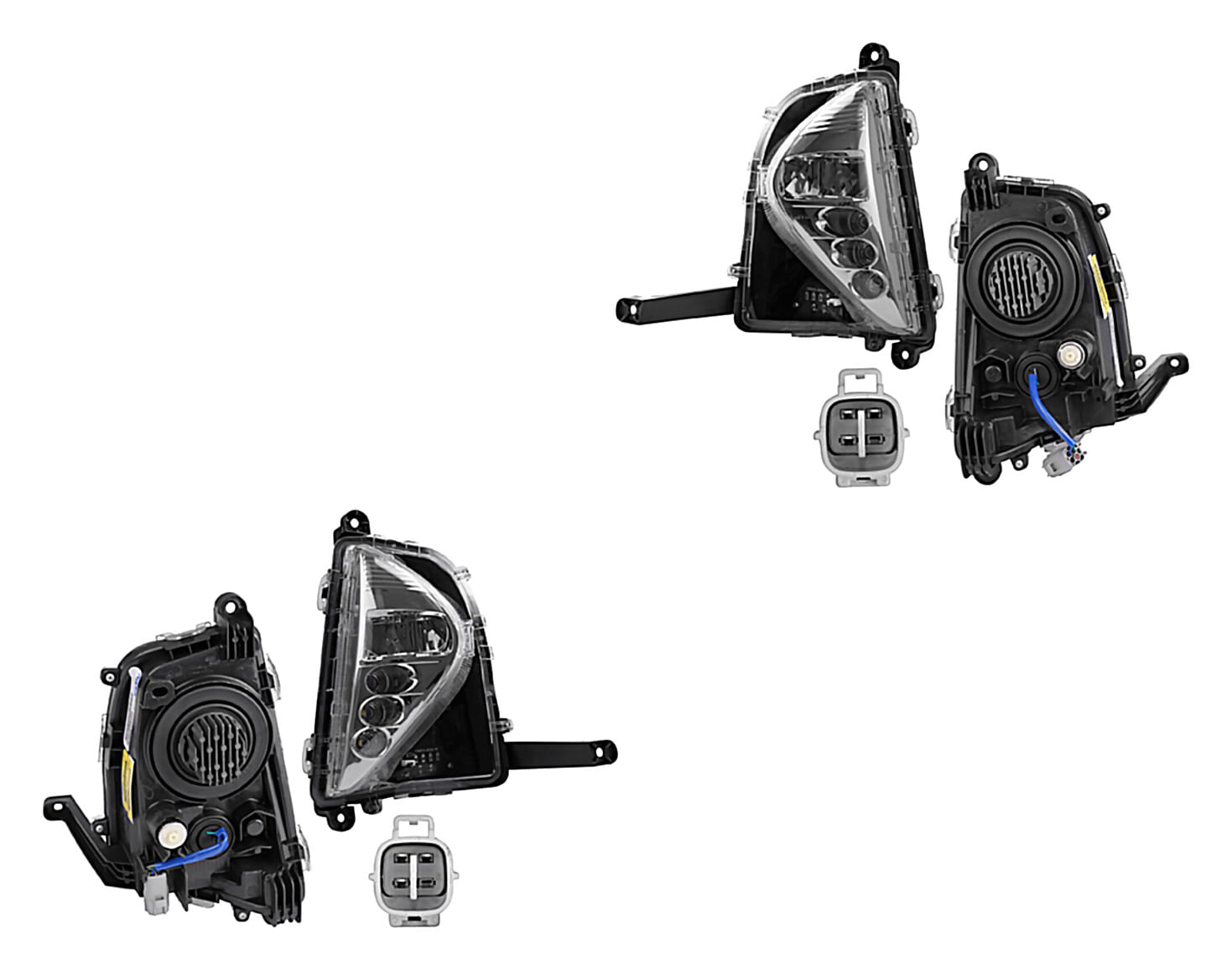 Par De Faros Para Niebla Con Base