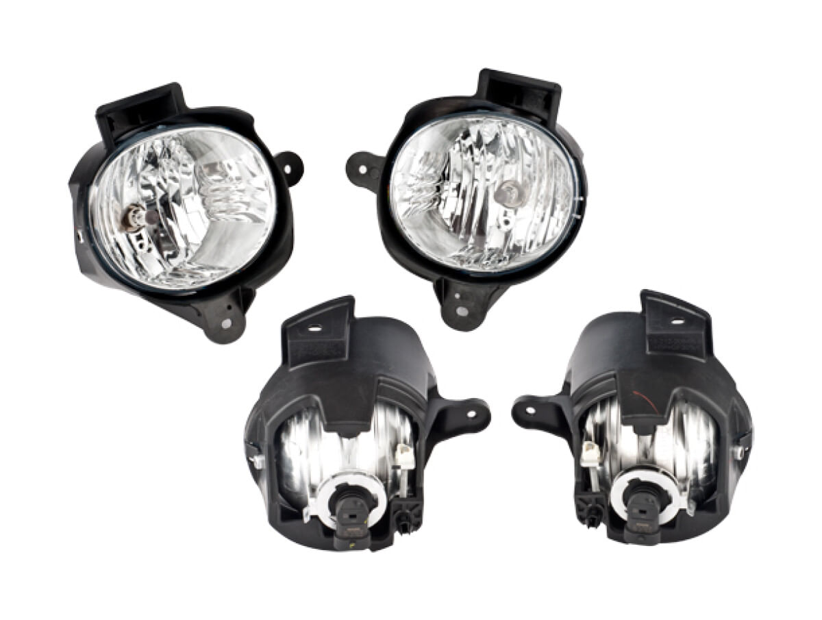 Juego De Faros Para Niebla Con Base