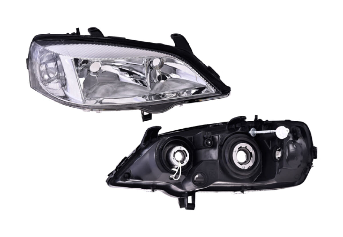 Faro Eléctrico Sin Motor Con Base Para Foco Halógeno Sin Foco Lado Pasajero