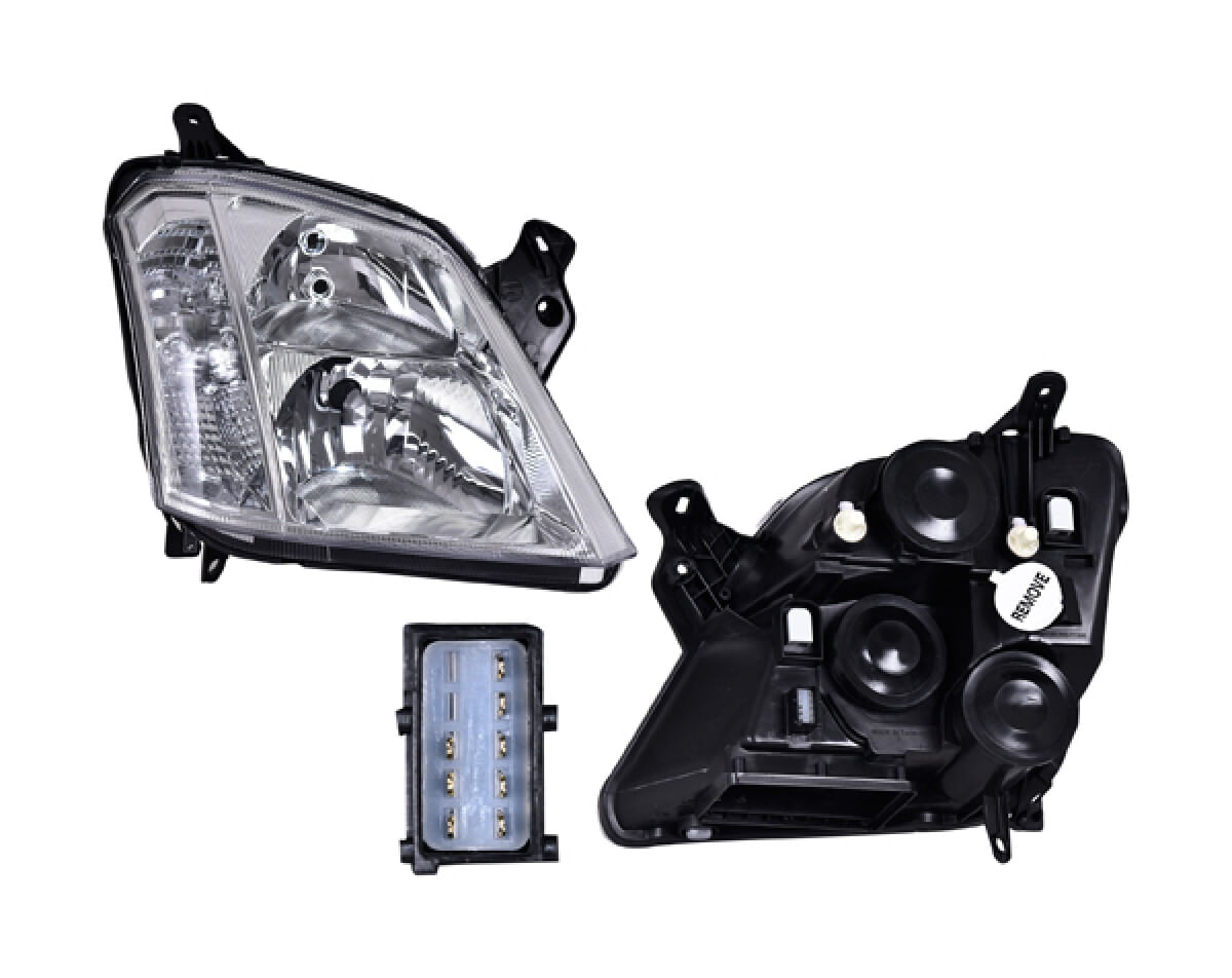 Faro Manual/Eléctrico Para Foco Halógeno Sin Foco Lado Pasajero