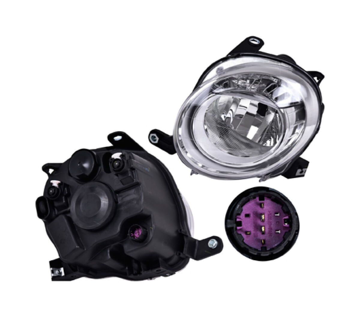 Faro Superior Eléctrico Con Motor Para Foco Halógeno Sin Foco Lado Conductor