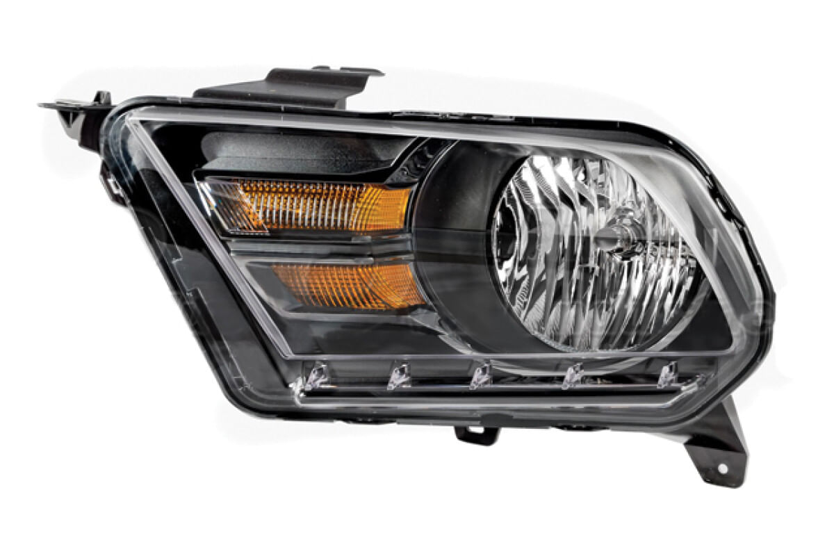 Faro Filo Cromado Para Foco Halógeno Sin Foco Lado Conductor