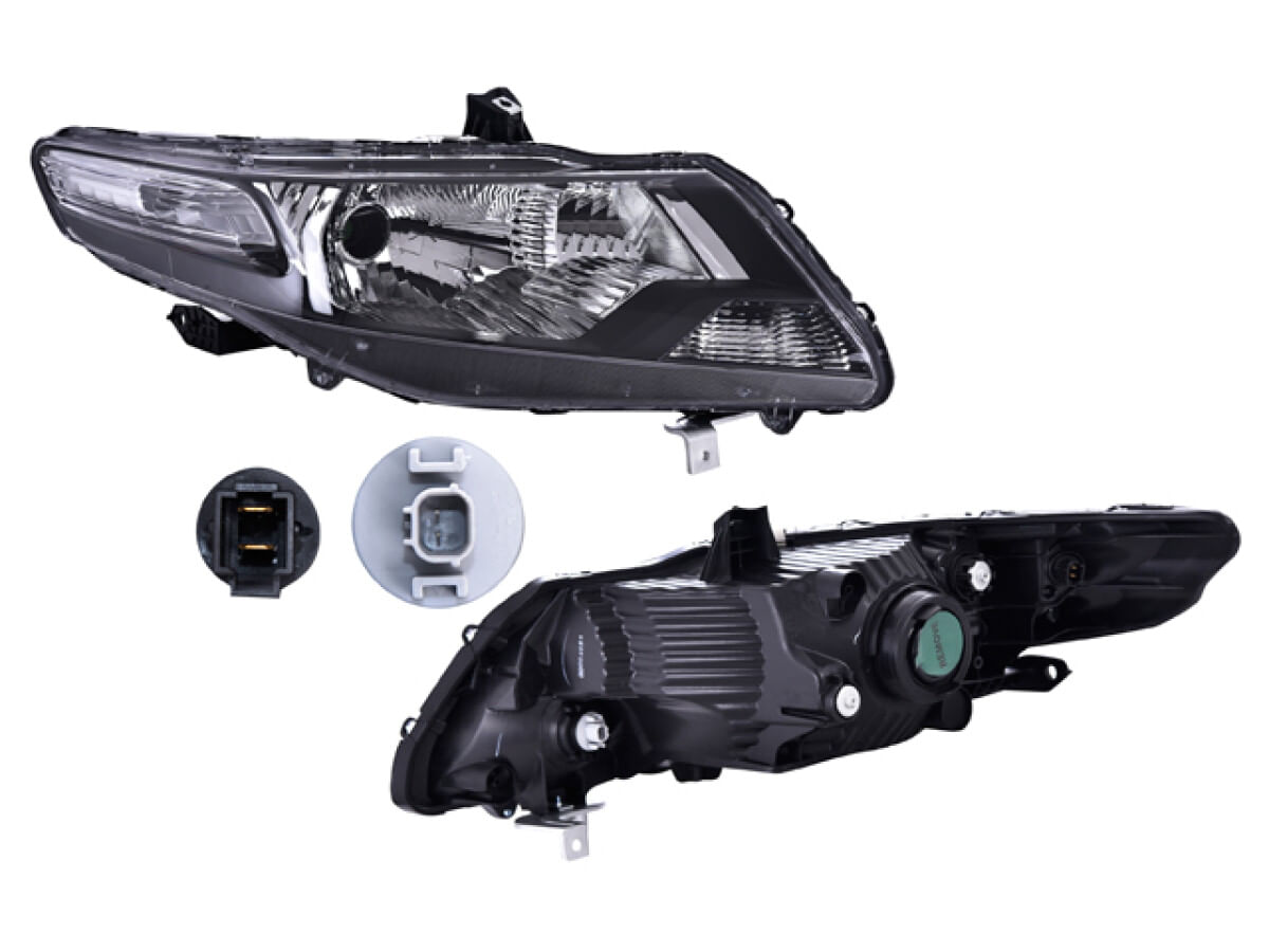 Faro Manual/Eléctrico Para Foco Halógeno Sin Foco Lado Pasajero