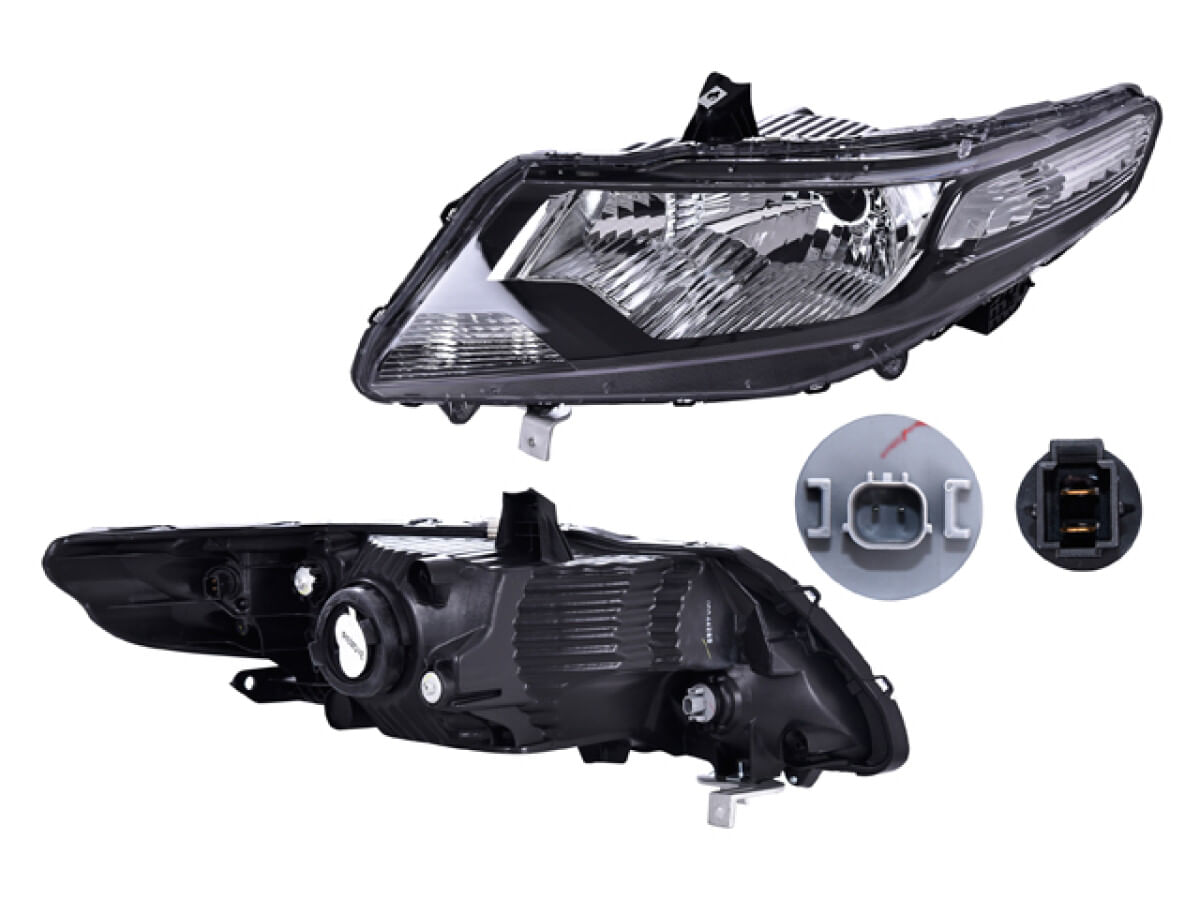 Faro Manual/Eléctrico Para Foco Halógeno Sin Foco Lado Conductor
