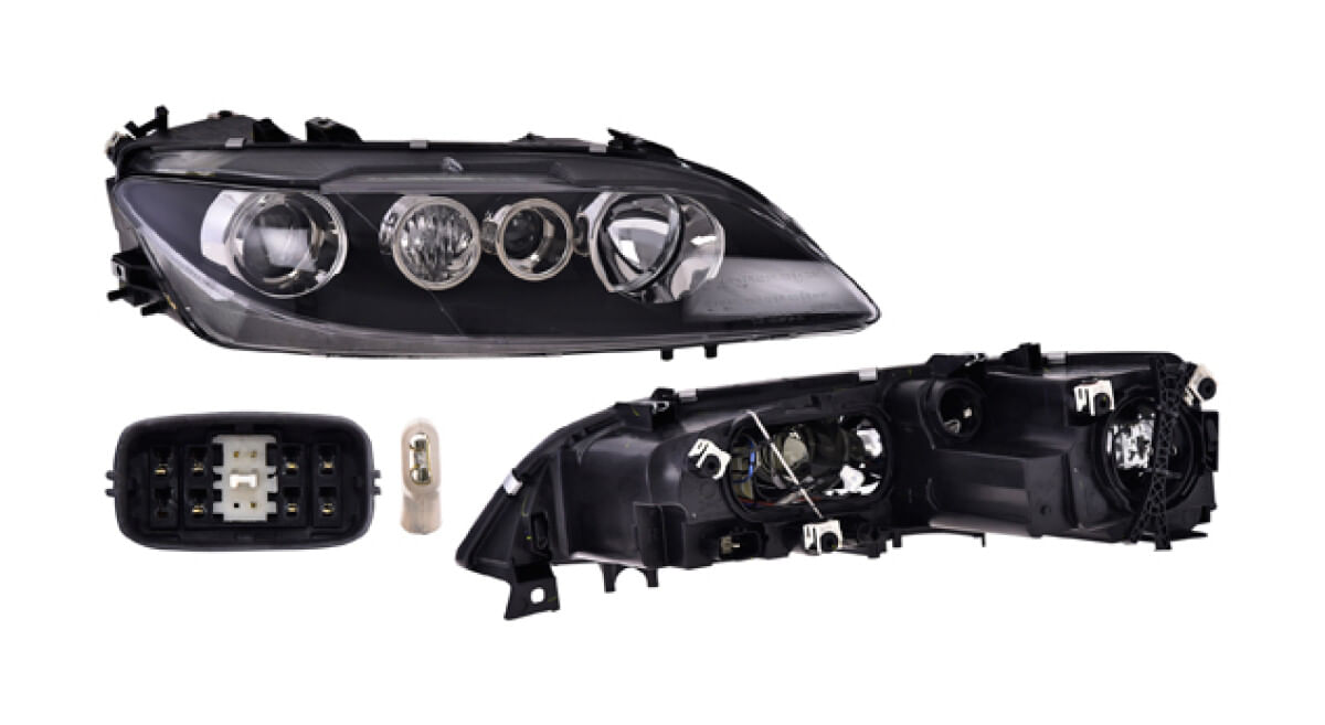 Faro Fondo Negro Eléctrico Con Motor Sin Foco Lado Pasajero