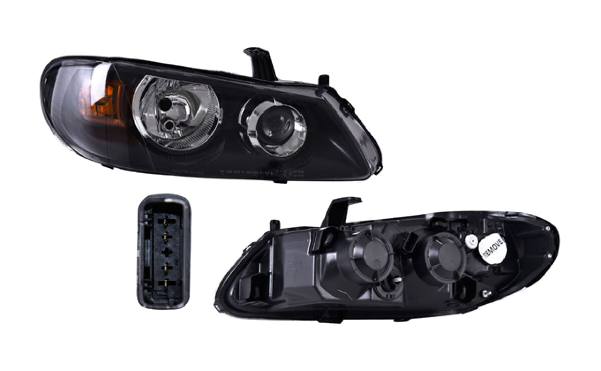 Faro Fondo Negro Eléctrico Sin Foco Lado Pasajero
