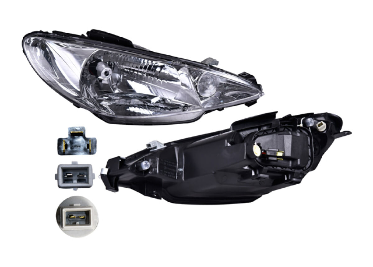 Faro Liso Eléctrico Sin Motor Sin Foco Lado Pasajero
