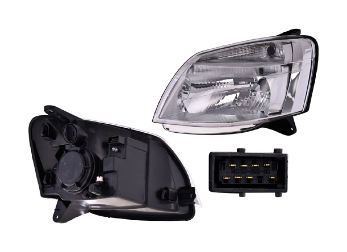 Faro Eléctrico Con Motor Para Foco Halógeno Lado Conductor