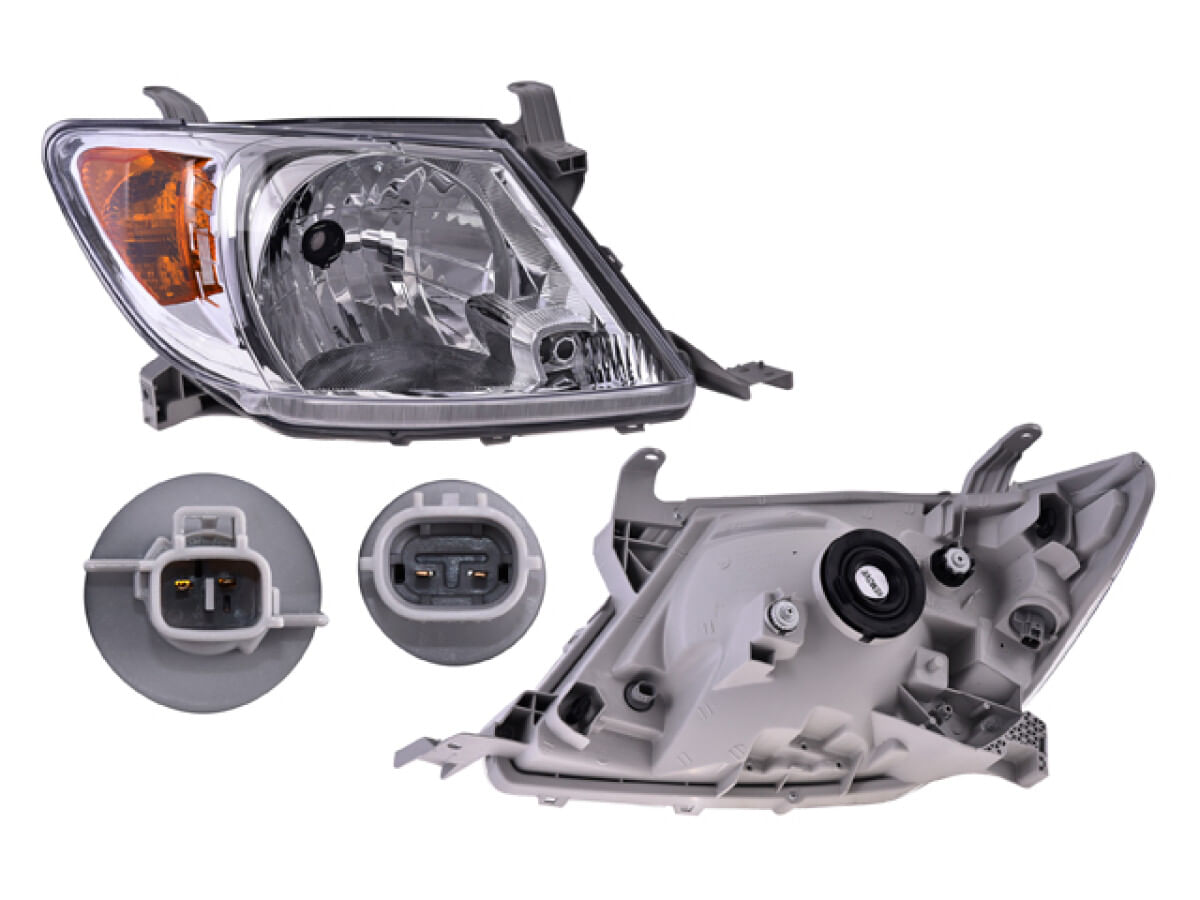 Faro Manual/Eléctrico Para Foco Halógeno Sin Foco Lado Pasajero