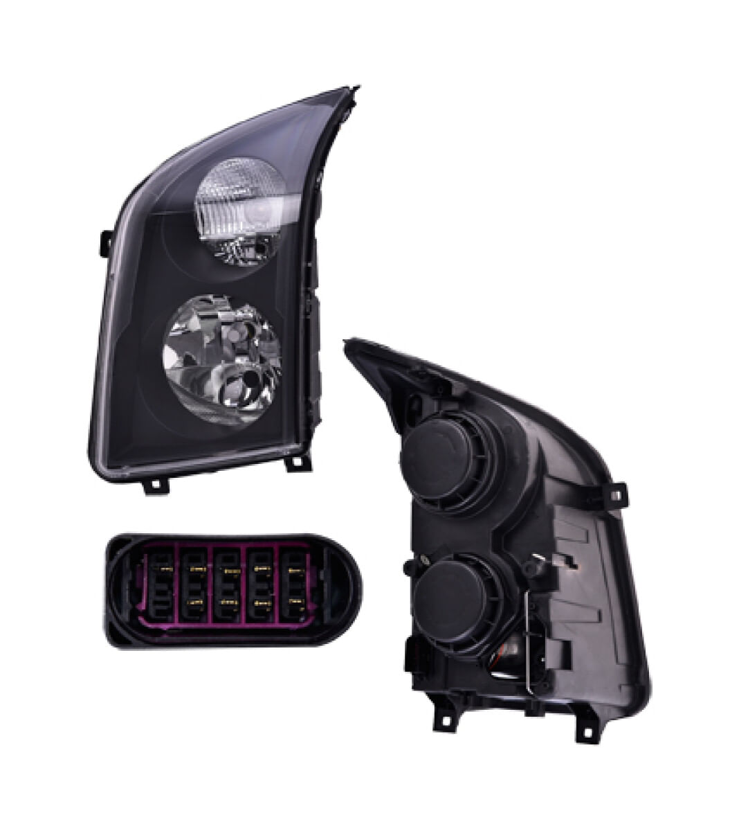 Faro Manual/Eléctrico Para Foco Halógeno Sin Foco Lado Conductor