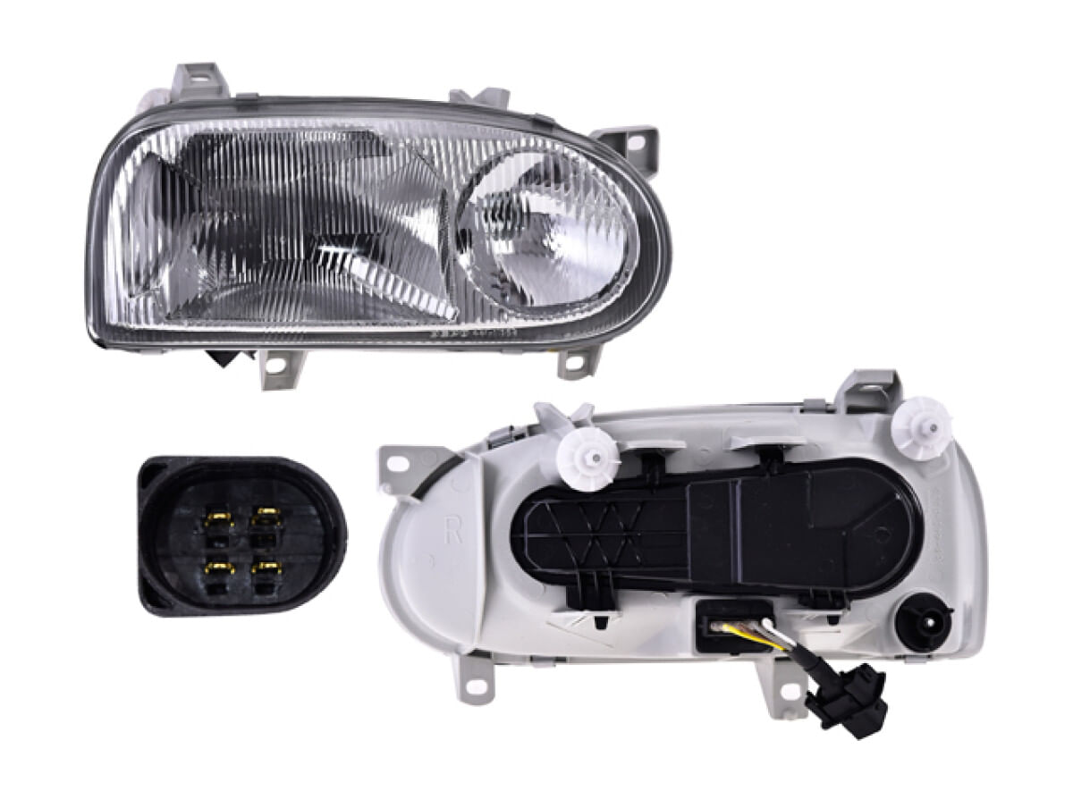 Faro Manual/Eléctrico Para Foco Halógeno Sin Foco Lado Pasajero