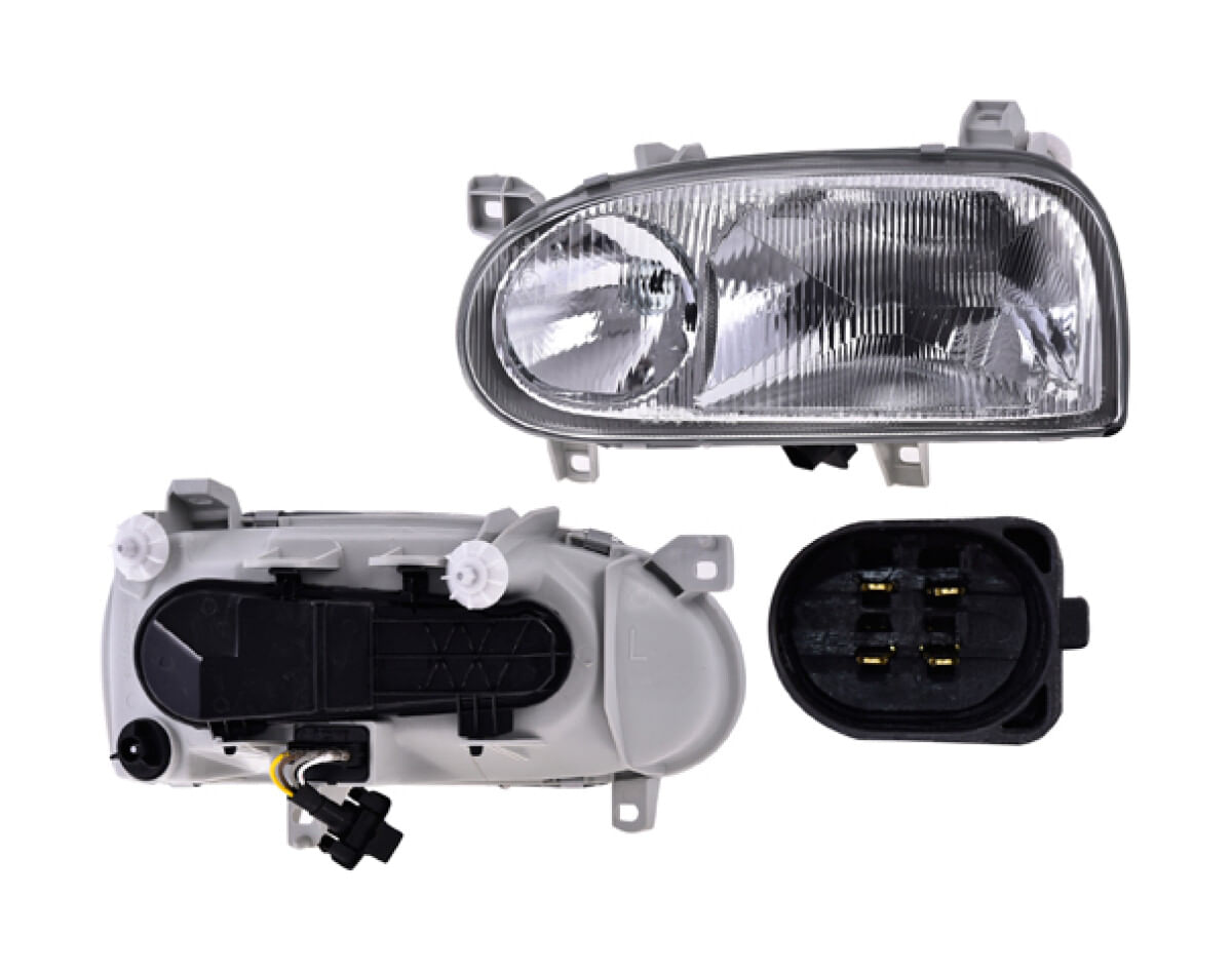 Faro Manual/Eléctrico Para Foco Halógeno Sin Foco Lado Conductor