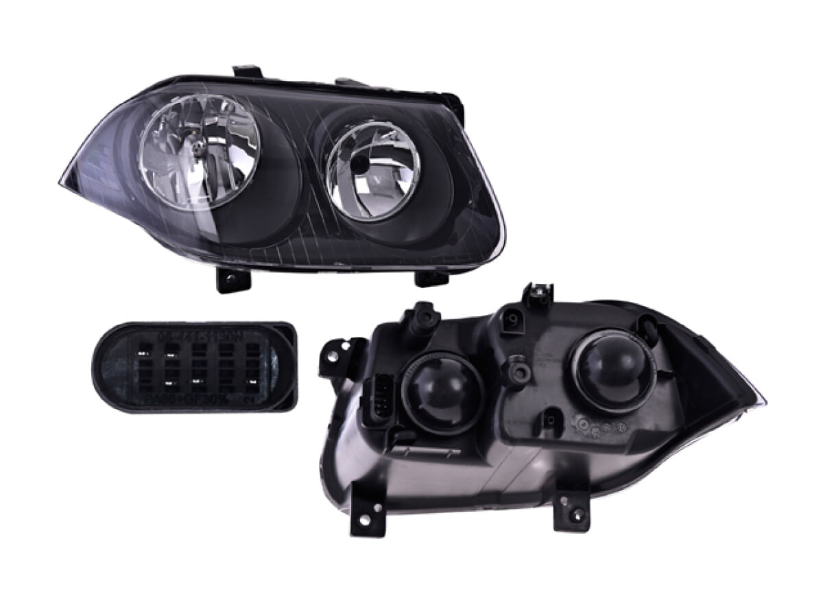 Faro Fondo Negro Manual Para Foco Halógeno Sin Foco Lado Pasajero