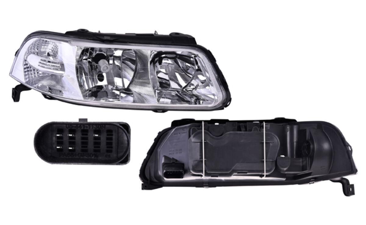 Faro Fondo Cromado Para Foco Halógeno Lado Pasajero