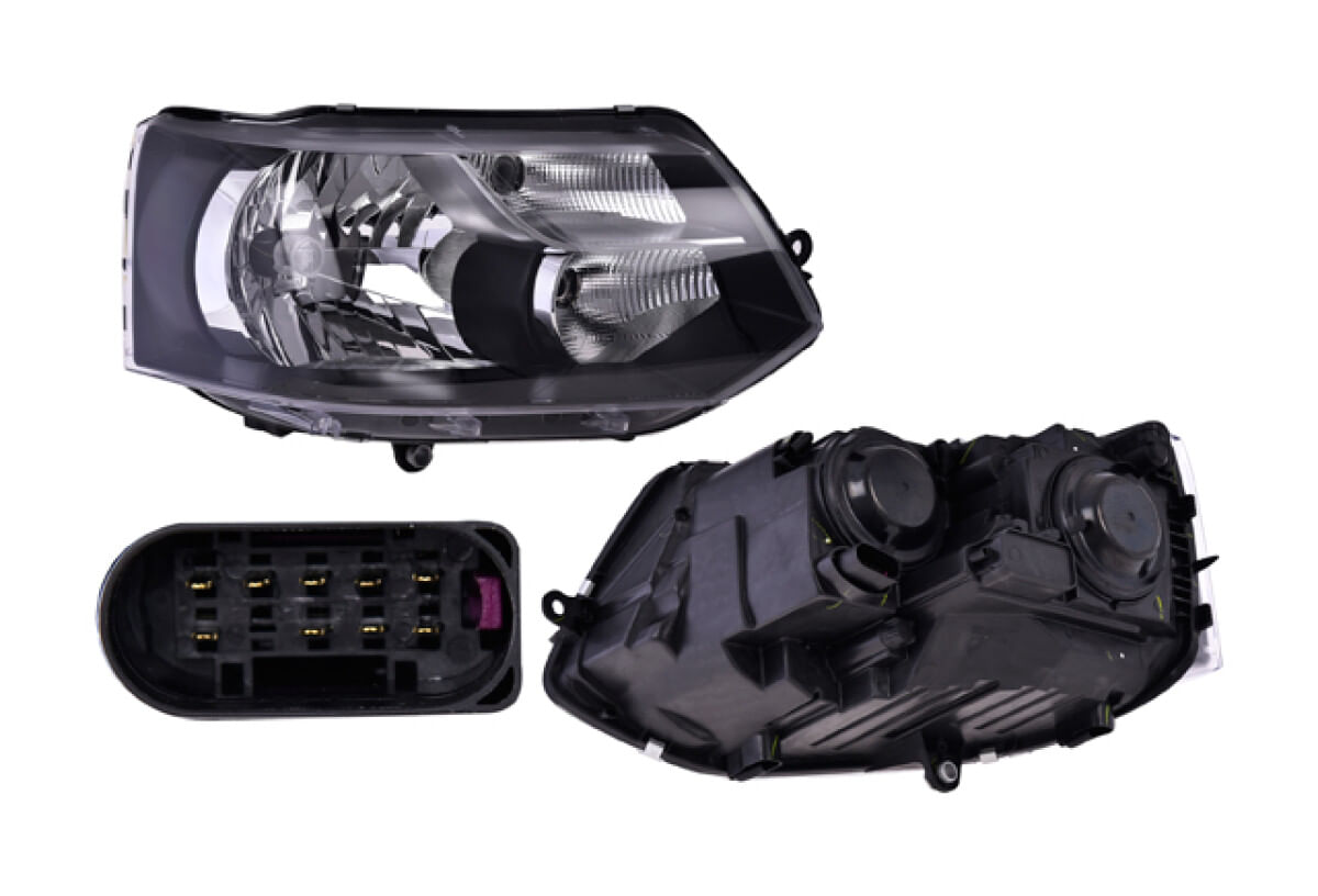 Faro Eléctrico Con Motor Para Foco Halógeno Sin Foco Lado Pasajero