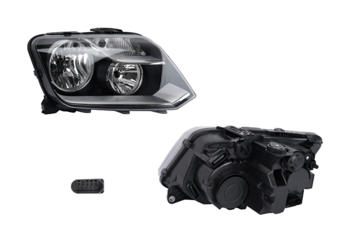 Faro Eléctrico Con Motor Para Foco H15 9 Pines Lado Pasajero