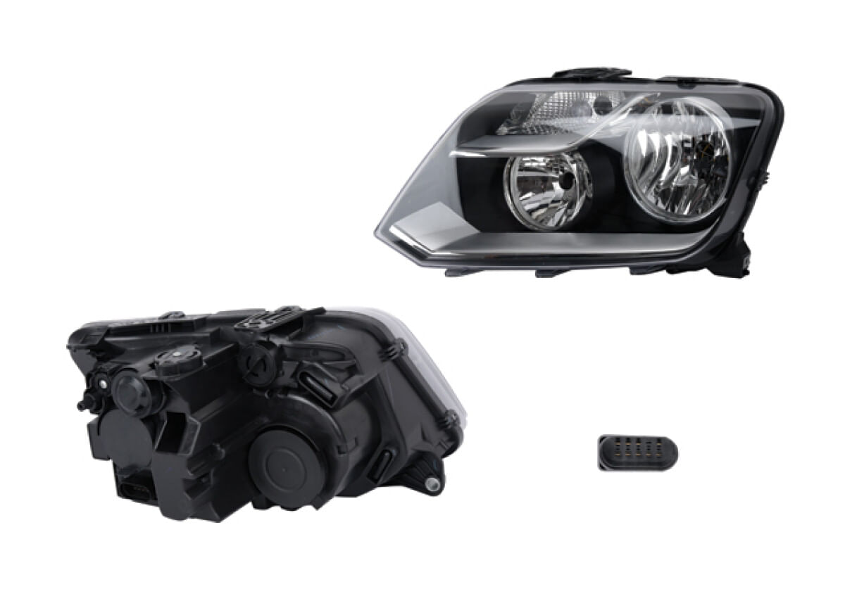 Faro Eléctrico Con Motor Para Foco H15 9 Pines Lado Conductor