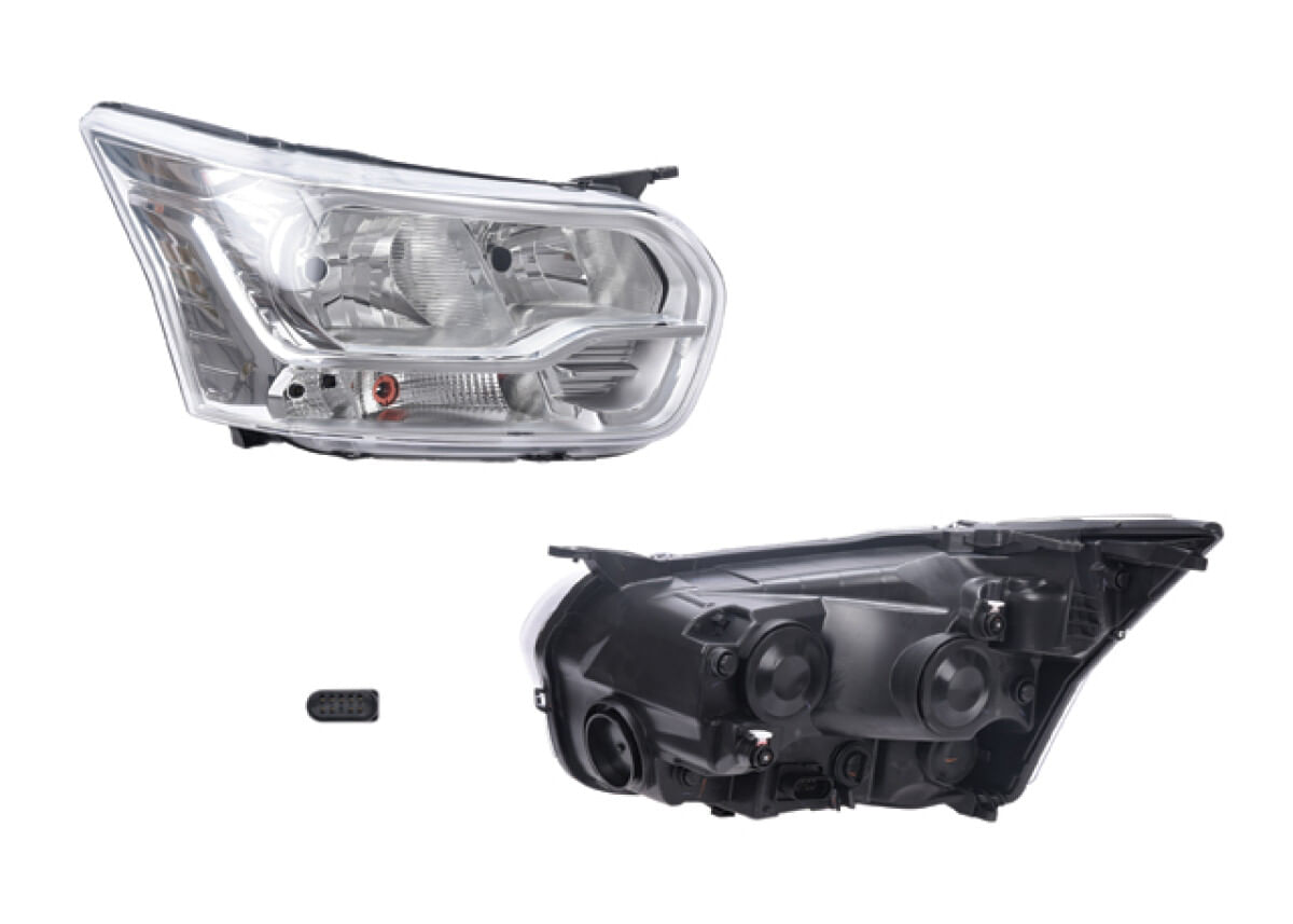 Faro Fondo Cromado Eléctrico Con Motor Sin Foco Lado Pasajero