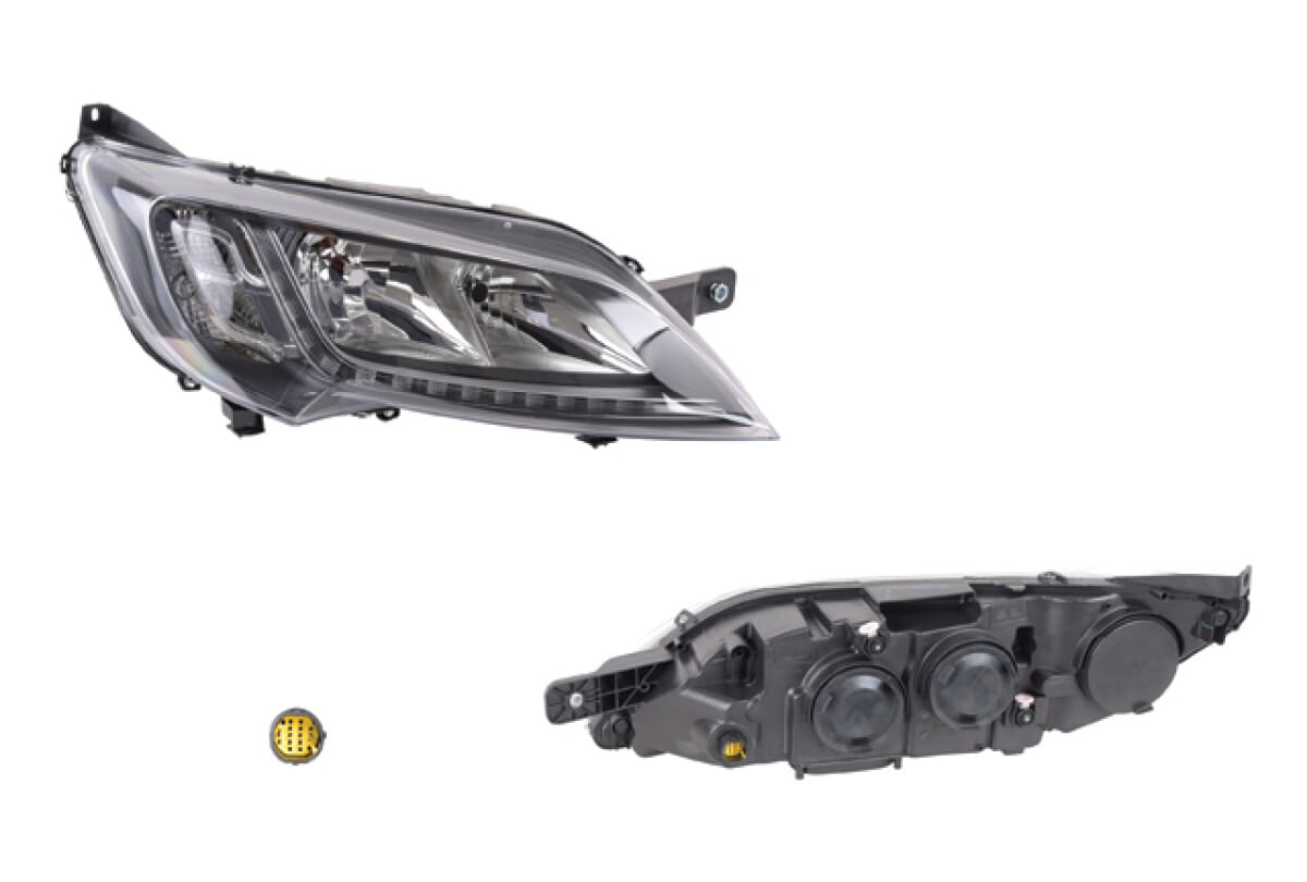 Faro Con Motor Para Foco Halógeno Sin Foco Con Leds Con Luz De Día Lado Pasajero