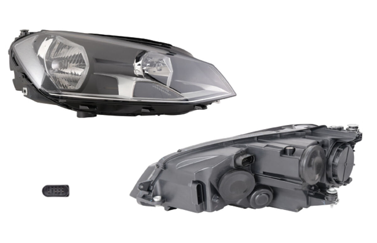 Faro Eléctrico Con Motor Para Foco Halógeno Sin Foco Lado Pasajero