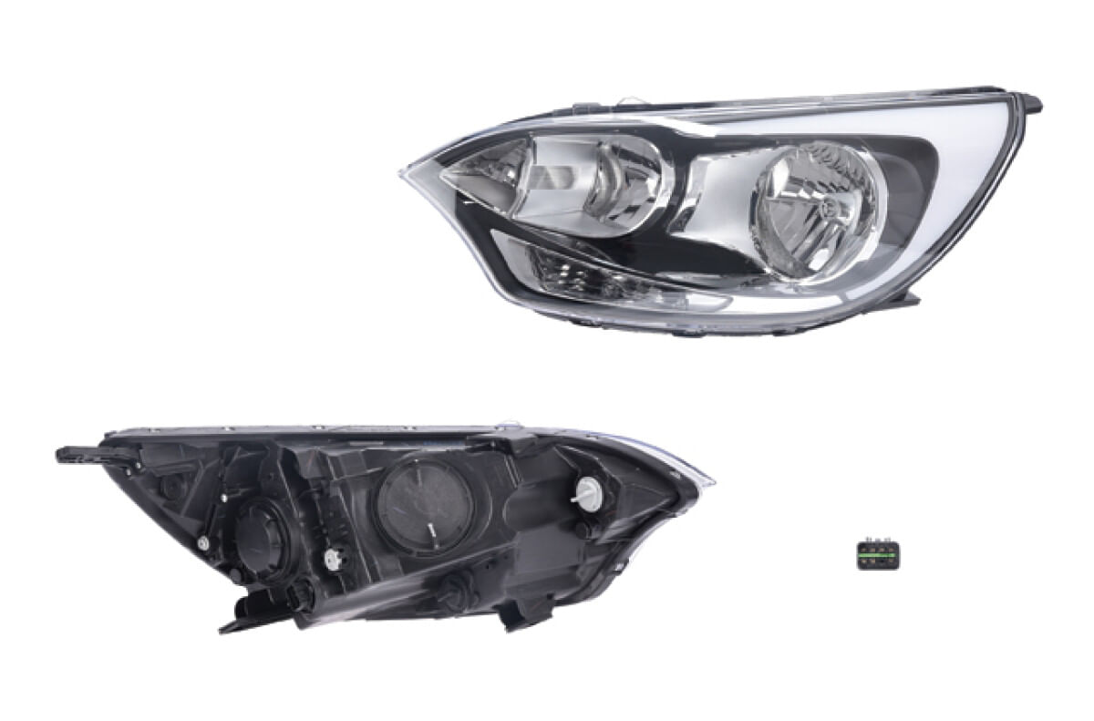 Faro Eléctrico Para Foco Halógeno Sin Foco Lado Conductor