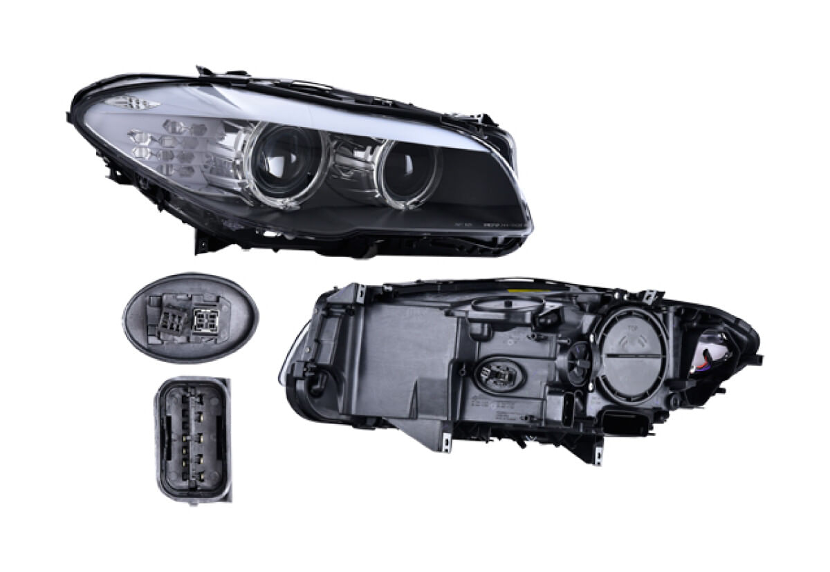 Faro Eléctrico Con Motor Para Foco Xenón Sin Foco Con Leds Lado Pasajero