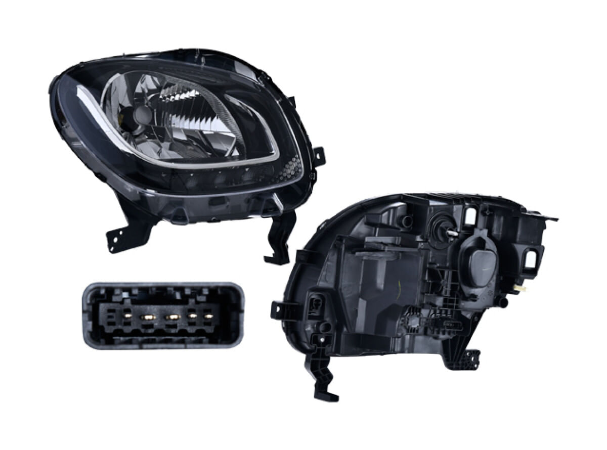 Faro Para Foco Halógeno Con Leds Lado Pasajero