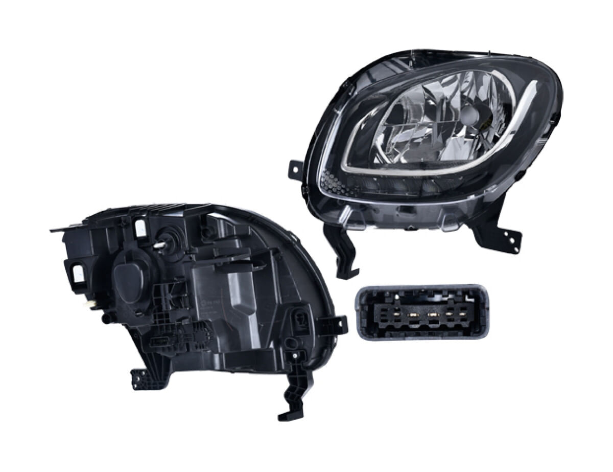 Faro Para Foco Halógeno Con Leds Lado Conductor