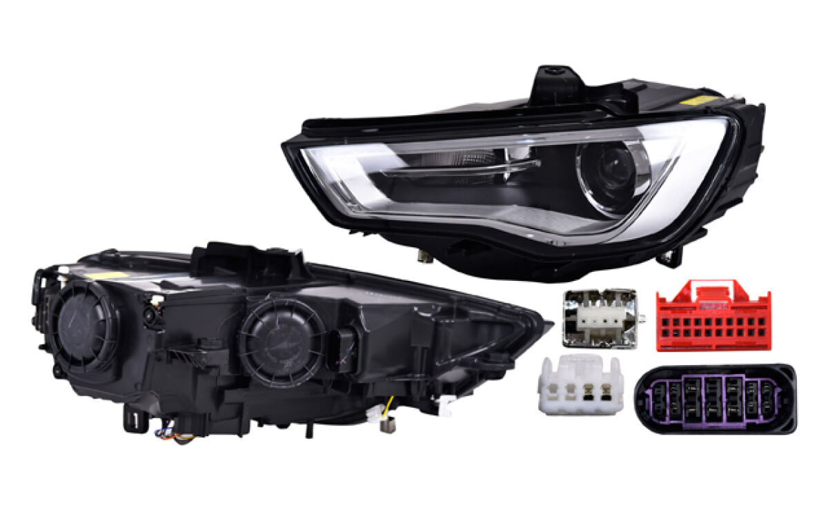 Faro Eléctrico Con Motor Para Foco Xenón Sin Foco Con Leds Lado Conductor