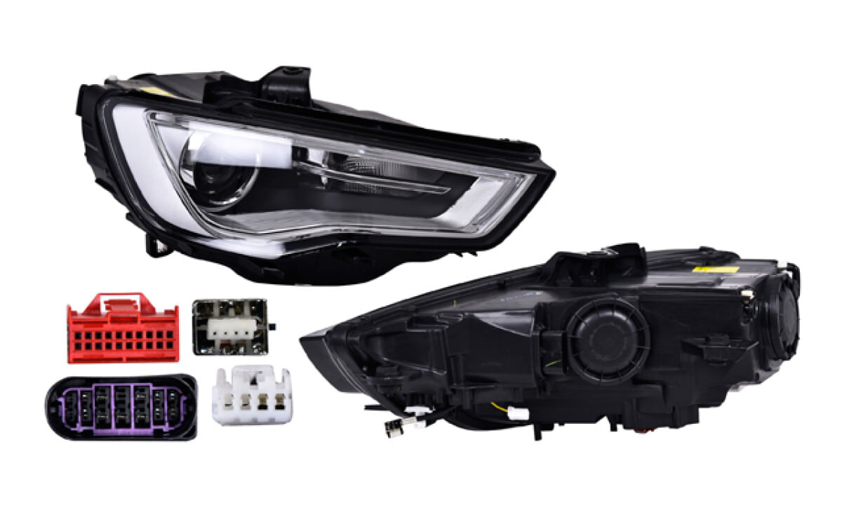 Faro Eléctrico Con Motor Para Foco Xenón Sin Foco Con Leds Lado Pasajero