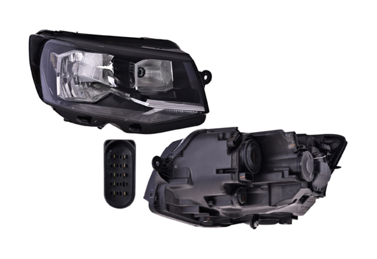 Faro Eléctrico Con Motor Para Foco H4 Lado Pasajero