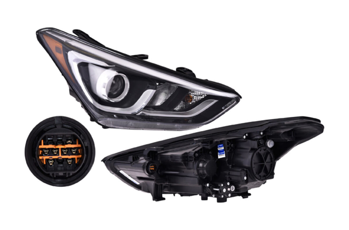 Faro Con Leds Con Lupa Lado Pasajero